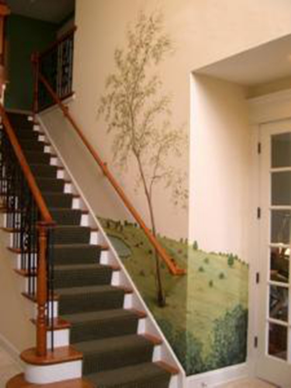 楼梯走廊彩绘